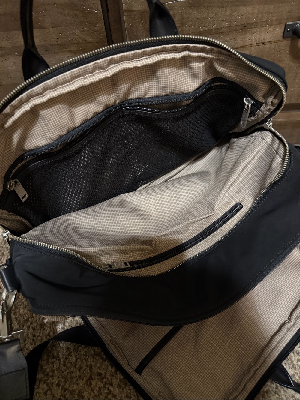 Jack Spade New York Black Men's Travel Briefcase Bag - Picture 6 of 7